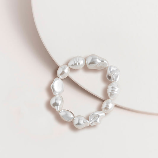 Fancy Pearl & Nugget Stretch Bracelets