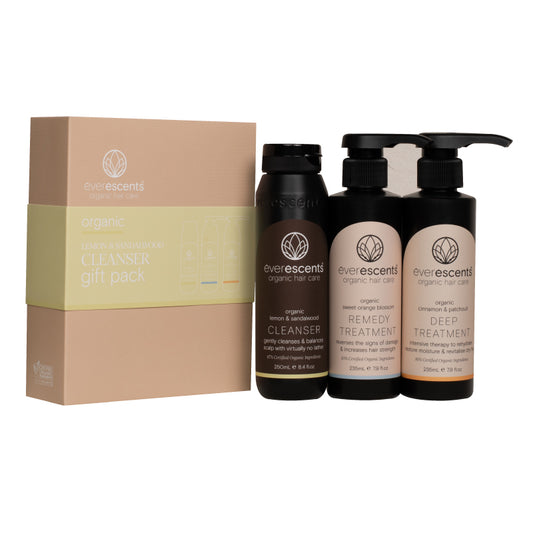 EverEscents Organic Lemon & Sandalwood Cleanser Gift Pack